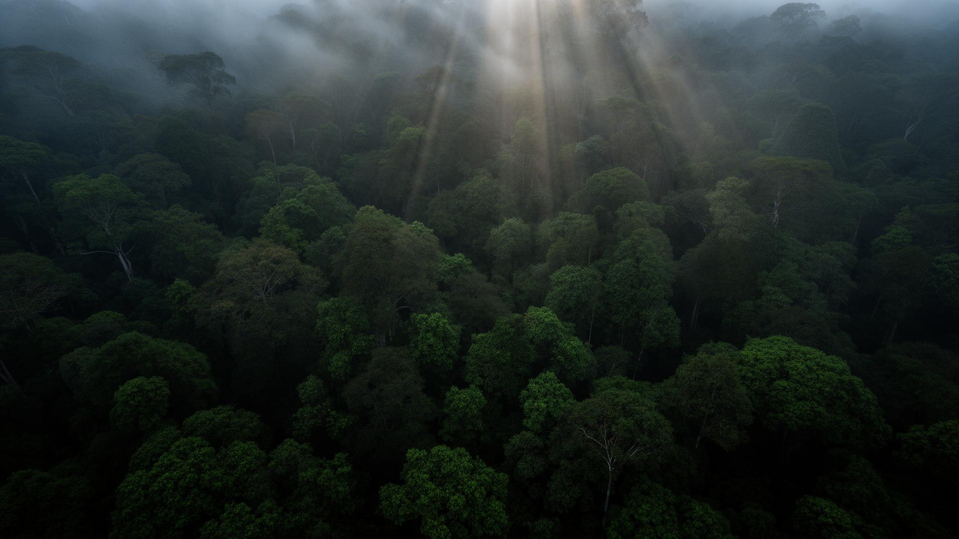 Misty Amazon canopy
